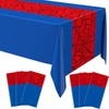 Remagr 6 Pcs 54 x 108 Inch Spider Birthday Party