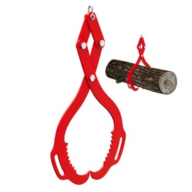 Garvee 18 Inch Log Lifting Tongs,2 Serrated Claw Hook Log Tongs,Heavy Duty Steel Swivel Dragging Tong,Logs Grapple with Handles, Lumber Logs Skidding Tong for Tractors, Trucks, Forklifts, ATVs