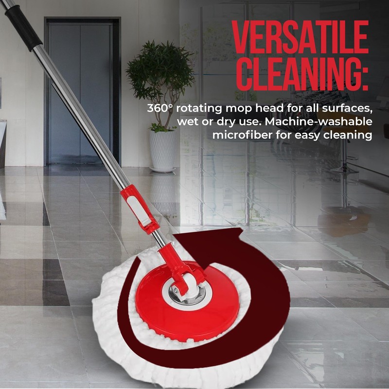 SIMPLI-Magic 360° Spin Mop and Bucket with Wringer – 3