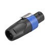 sourcing map SpeakOns Speaker Female Adapter Connectors,4-Pole Speaker Plug Twist