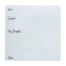 Idyllic Grace - Bible Scripture - Bible Verse - Sticky Notepad - Bible Journaling - Bible Accompaniment - Bible Study Tool - Notes for Church - 50 Sheets