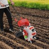 DYNAMI Hand-Push Seeder,7 Nozzles Handheld Roller Seeder Seed Spreader,Load 8.3lbs