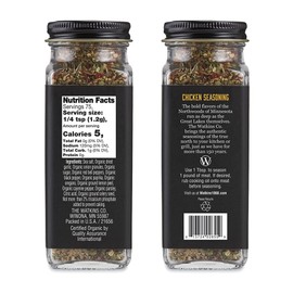 Watkins Organic Grilling Chicken Seasoning, Non-GMO, Kosher, 3.2 Oz, 1-Pack