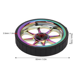 Aluminium Alloy Folding Bike Easy Wheel 82 mm Widened Bearing Easy Wheel for Brompton 3sixty Folding Bike (Colourful)