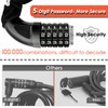 Looxmeer Bike Lock, Heavy Duty Bicycle Lock, 90cm High Security