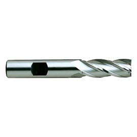 YG-1 04047HN HSS End Mill, 4 Flute, Regular Length, TiN Finish, 2-7/16" Length, 1/4"