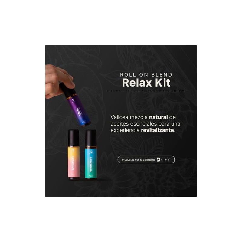 Paquete de 3 Roll On Corporales Aceites Esenciales B Life