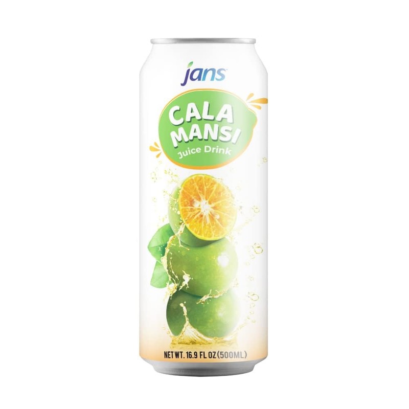 Jans Golden Lime Juice Calamansi Drink (16.9 oz Cans, 12-Pack)