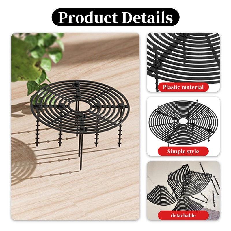 Pack of 2 Flower Pot Grid, Flower Pot Cover, Plant