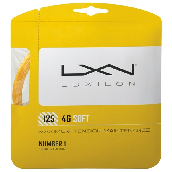 Wilson Sporting Goods LUXILON 4G Soft 125 Tennis String, Gold, 16L-Gauge (WRZ997111)