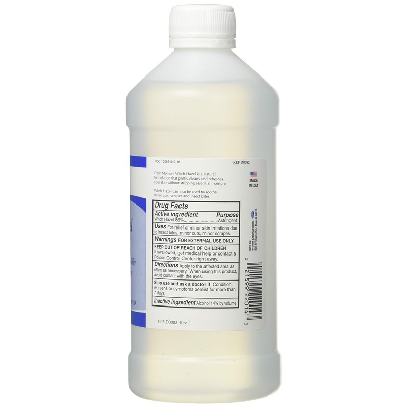 Witch Hazel Natural Astringent - 16oz. Bottle
