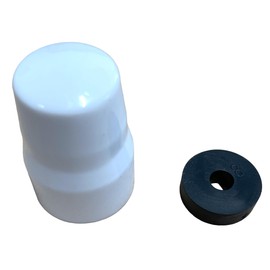 6 Radiator Caps - Tidy Up Radiator Valves - Simply Push On White