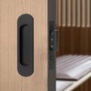 Fihatokus Sliding Pocket Door Handles with Edge Pull,6 inch Oval