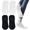 Yoga Pilates Non Slip Grip Socks for Women (4 Pairs)