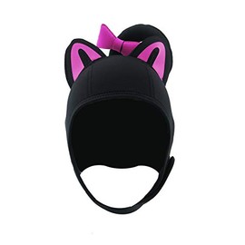 Kinno Scuba Cat Wetsuit Hood, Premium Neoprene 3mm Vented Scuba Diving Hood for Scuba Diving, Snorkeling, Spearfishing (Pink)