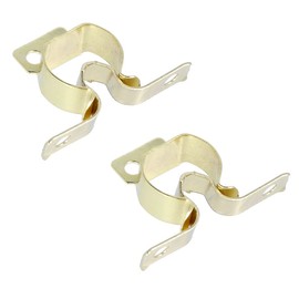 Merriway BH04753 (2 Pcs) EB Brass Plated / Black Gripper Friction Cupboard Cabinet Door Catch - Pack of 2 Pieces