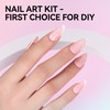 gelike ec 240 pieces short nail tips and nail lamp,