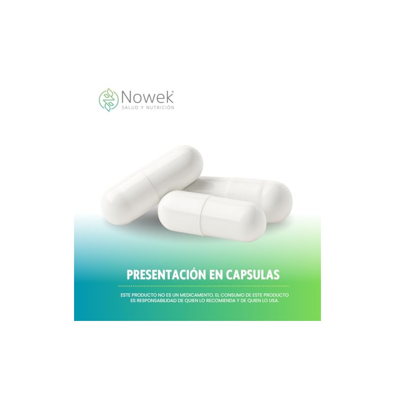 Nowek Myo Inositol Chiro Cápsulas Suplemento Alimenticio Fórmula Aditivos Rinde