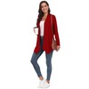 QIXING Women's Lightweight Casual Long Cardigans with Pockets with Soft