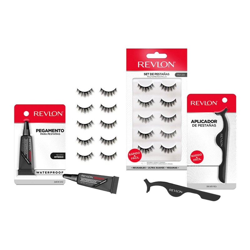 Revlon - Set de 5 pares de Pestañas Modelo 4,