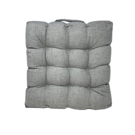 Lancashire Textile Natural Wool Grey Armchair Booster Cushion Seat Rise Support with 13 Cm Thick Lift - Hollowfibre Filled Seat Cushion - Comfort Using on Dining Chairs, Car seats and Arm Chairs