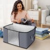 Fab totes Storage Bags,Clothes Blanket Storage Bins Foldable Closet Organizers