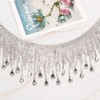 1 Yard DIY Crystal Glass Rhinestones Trimming Sewing Tassel Chain