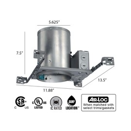 Juno Lighting IC20 Contractor Select 5-Inch IC Rated New Construction Universal Housing (6 Pack)