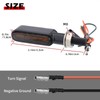 AUTOXBERT Pack of 2 Motorcycle LED Indicators 6 LEDs 12