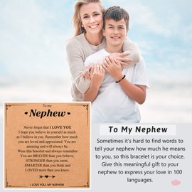 UPROMI Nephew Gifts from Auntie, Birthday Confirmation Graduation Back to School Easter Gifts for Nephew Christmas Gifts from Aunt Uncle