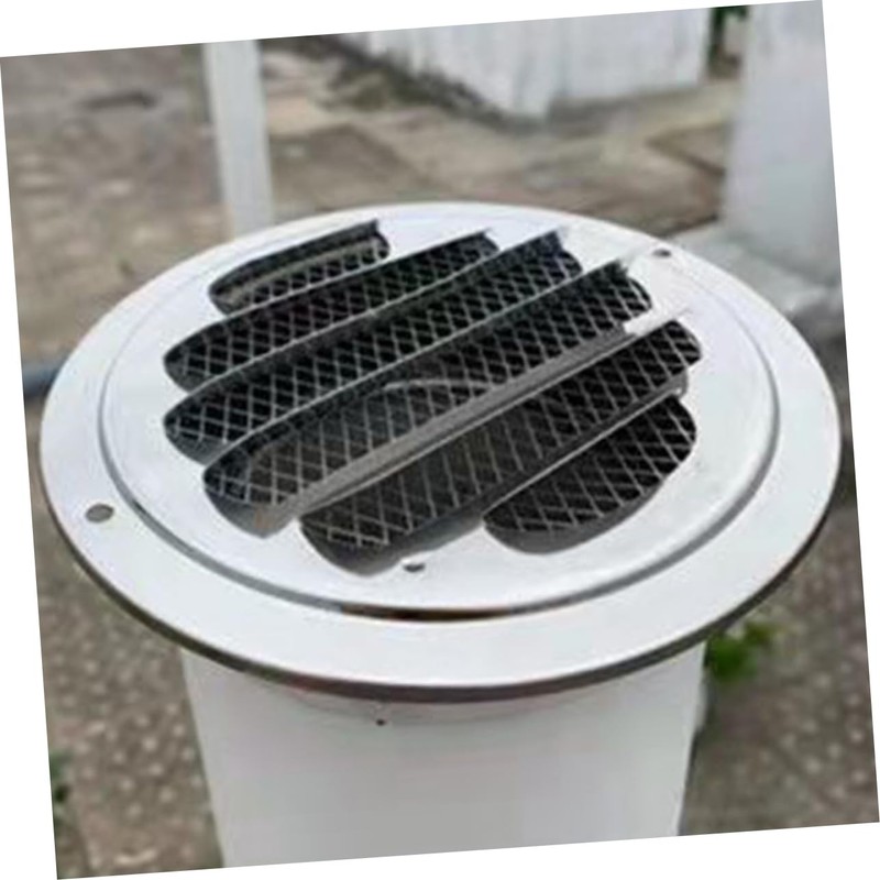 Gadpiparty Stainless Steel Rainproof Air Vent Protector Cover Louvered Grille