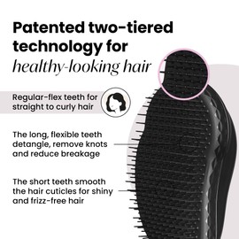 Tangle Teezer Tangle Teezer | The Original Detangling Hairbrush Wet & Dry Hair | For All Hair Types | Panther Black