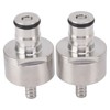 2PCS Stainless Steel Carbonation Cap Forced Carbonation PET Bottle Filling