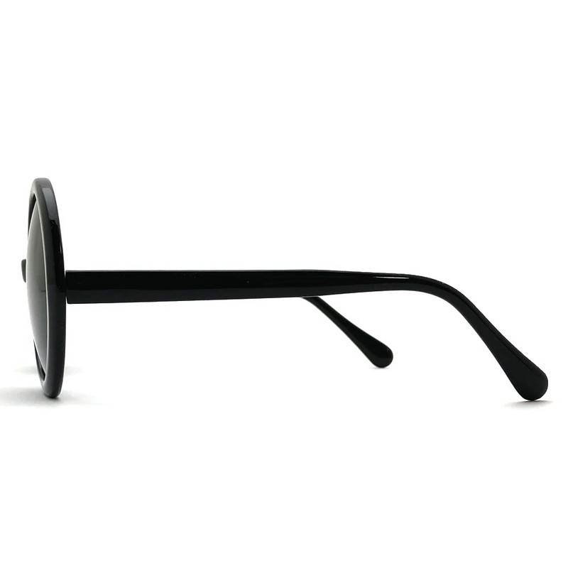 SPEED ADDICT Big Oval Sunglasses, Black x Smoke