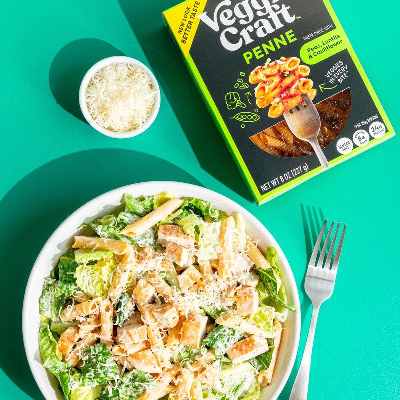 Veggiecraft Farms Penne Pasta - Low Carb Pasta, High Protein,