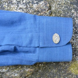 St Christopher Cufflinks, Religious Cufflinks, Pewter Cufflinks, Handcast by William Sturt, in Fine Pewter