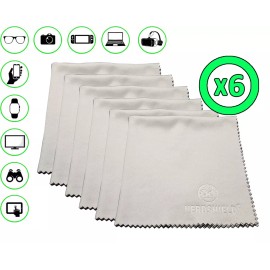 NerdShield Microfiber Cleaning Cloths for TV, Notebook, Tablets & Computer Monitors  - Pack 6