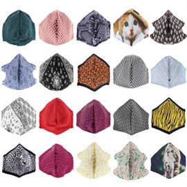 Zac's Alter Ego Set of 20 Non Medical Assorted Design Value Cotton Face Masks