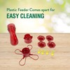 Perky-Pet 403CP Pinch Waist Plastic Hummingbird Feeder, 8-Ounce , Red