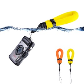 PROfezzion Wasserdichte Kamera Telefon Schwimmende Handschlaufe für Olympus TG-7 TG-6 TG-5 TG-4, Canon D30 D20, Nikon W300 W150 W100, Gopro HERO 9 8, Orange+Gelb