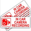 5 x Small In Car Camera Recording Stickers-See Colour Availability-Orange,Red