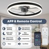 Fszdorj Ceiling Fan with Light, Upgraded 20‘’ Low Profile Fan,