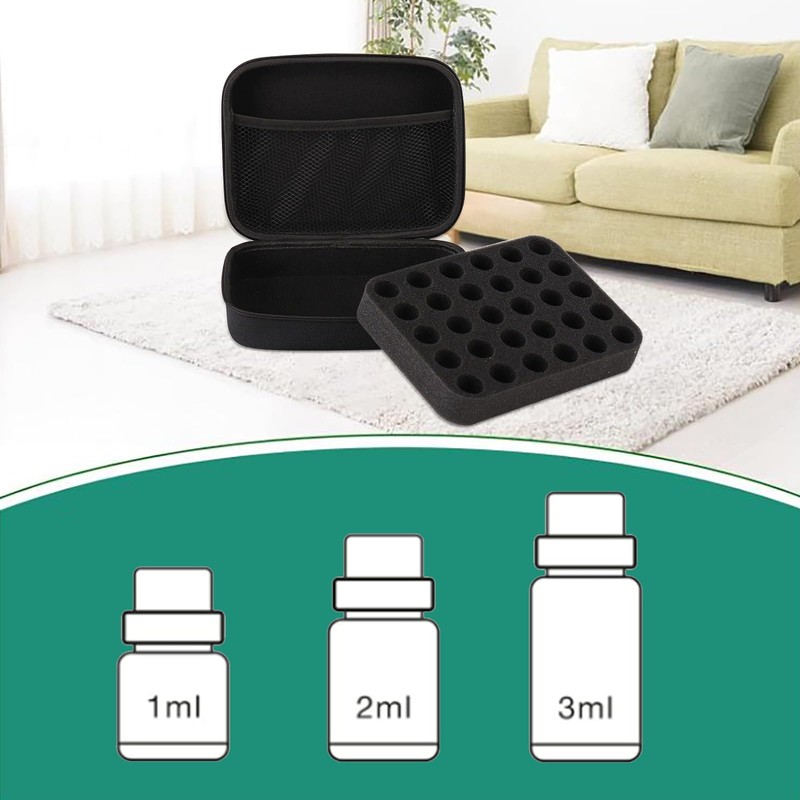 Patravious 63 Slots Essential Oil Carrying Case, 1-3ml vial portable