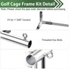 ForoGore 10 Pcs 1'' Golf Frame Corner Kit DIY Canopy