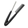 Gatuida 1pc Shaped Hair Straightening Brush Tool Professional Hair Comb