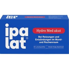 ipalat Hydro Med Acute Lozenges for Throat and Throat Discomfort, Pack of 32