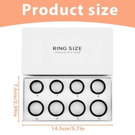 EIHI 1 Stück Größenprobier-Set - Größe Vor Dem Kauf,Einzigartige Mess Klassifizierung Für Smart Rings,Ring Sizer,Smart Ring,Ring Probierset,Ringgrössenmesser(B)