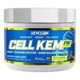 Evogen Cell K.e.m 400 Grs 40 Servicios Glutamina Creatina Sabor Tropic Thunder