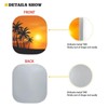 DBBXHZJY Beach Sunset 2 PCS Car Windshield Sun Shade Foldable,Palm