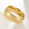 SOXEMAN Golden luxury men's and women's tungsten carbide wedding rings